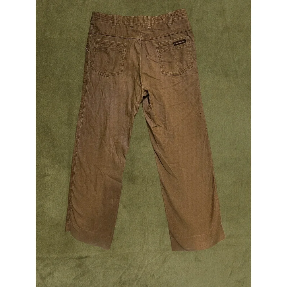 Vintage 1970s Levis Panatela Corduroy Pants Brown Straight Leg 34x31